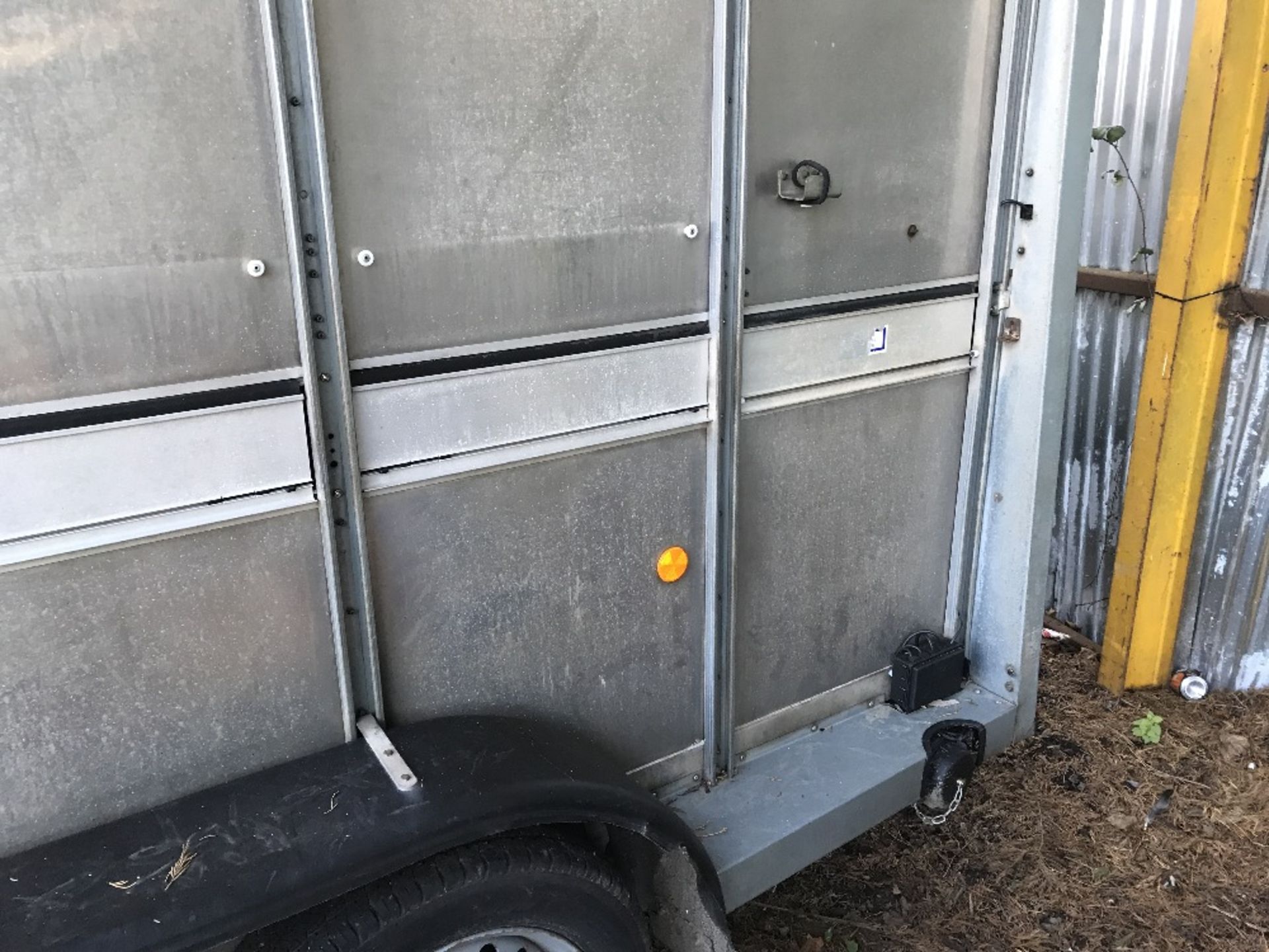 Ifor Williams triaxled livestock trailer with sheep decks, yr2012, previously lightly damaged/ - Image 11 of 11