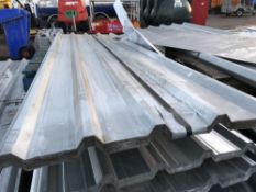 Pack of 25no. 10ft galvanised box profile roof sheets