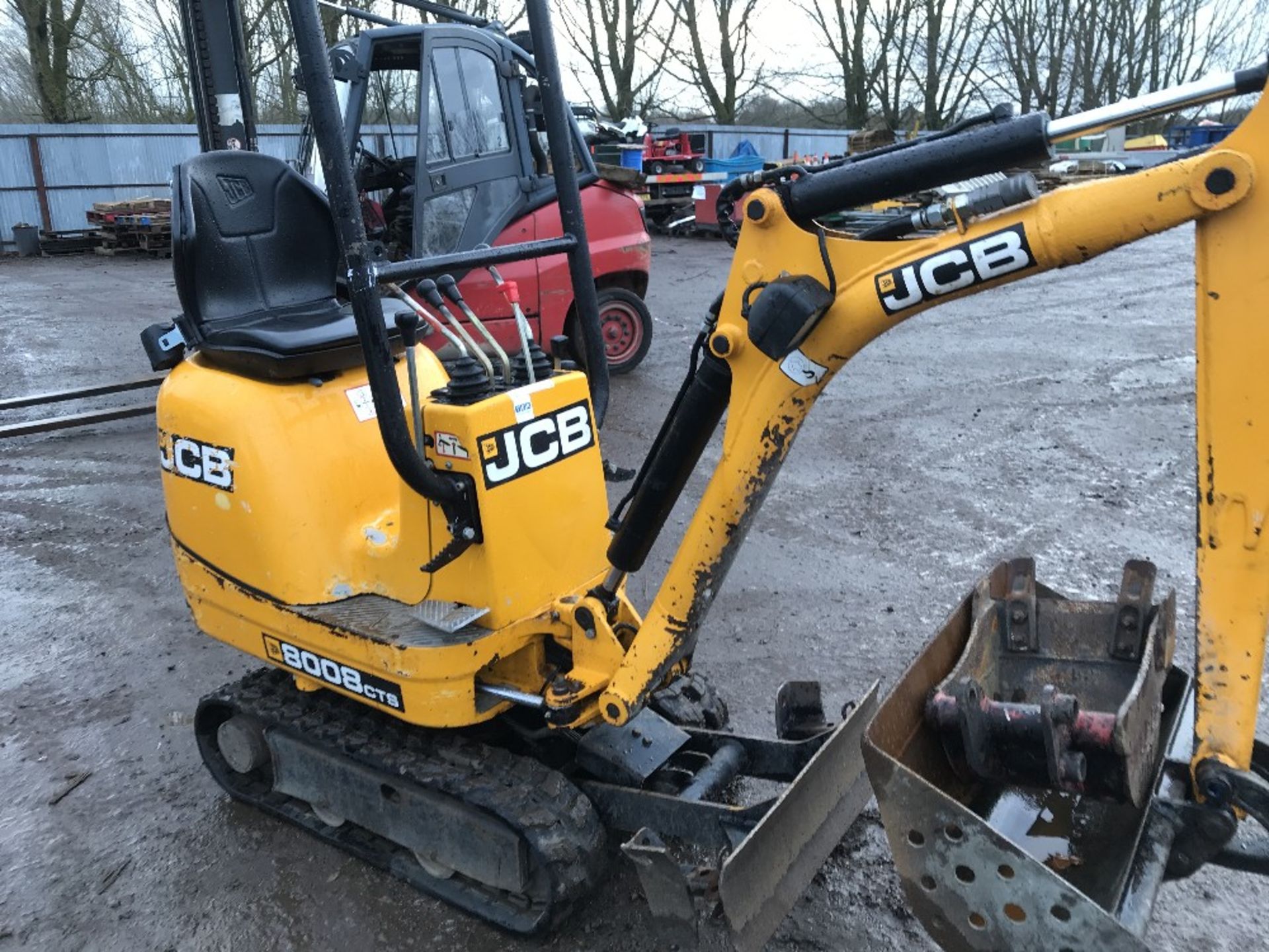 JCB 8008CTS micro excavator, yr2014 build, 1185rec.hrs approx. 2NO BUCKETS SN:JCB08008C02410342 WHEN - Image 3 of 6
