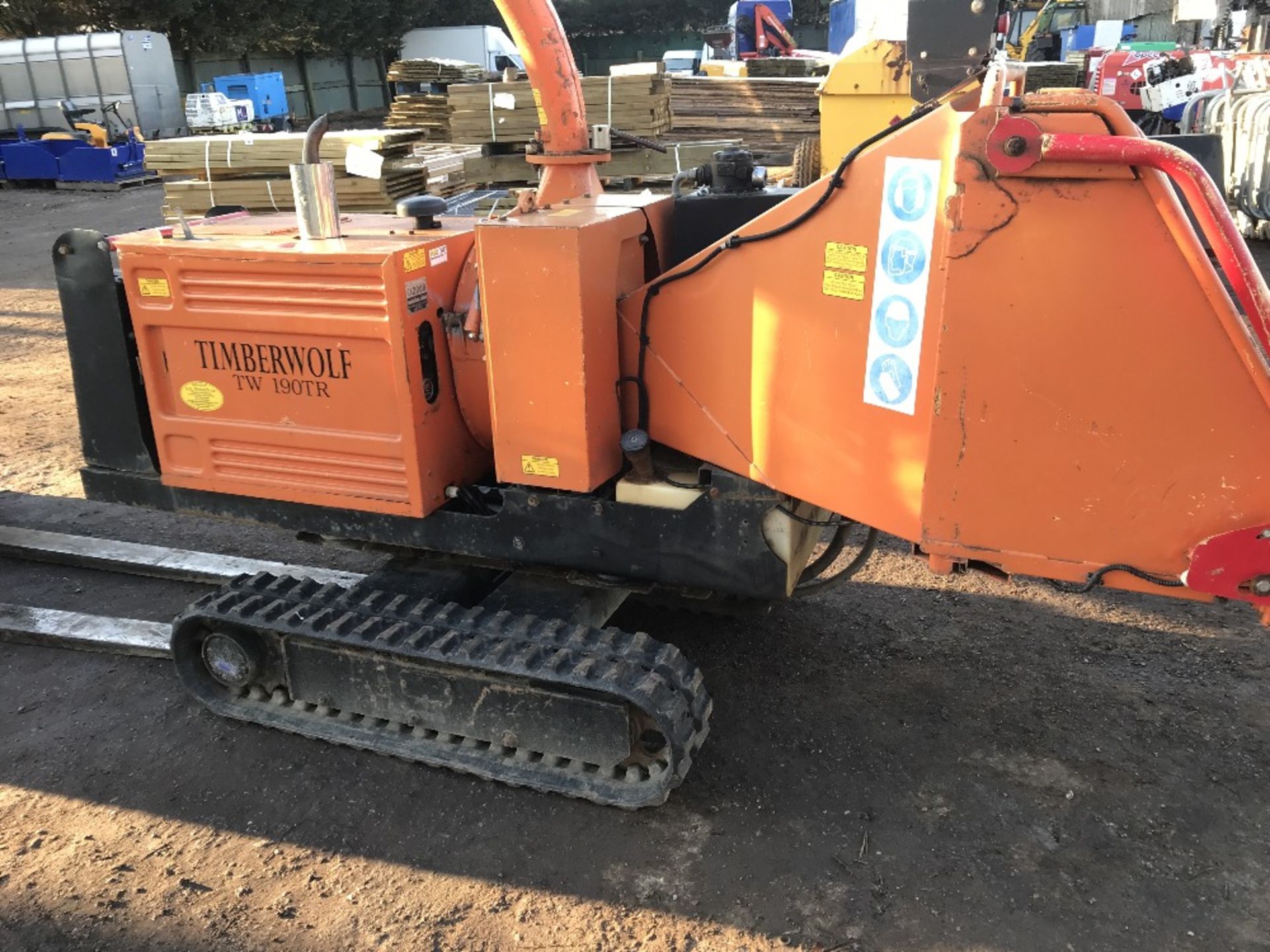 TIMBERWOLF TW190TR TRACKED CHIPPER SHREDDER, YEAR 2008 BUILD, 2178 REC HRS, SN:208139005A5. WHEN - Image 6 of 6