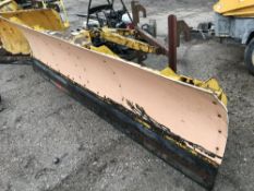 JCB TELEHANDLER MOUNTED SNOW PLOUGH CIRCA 10FT WORKING WIDTH, ADJUSTABLE ANGLE