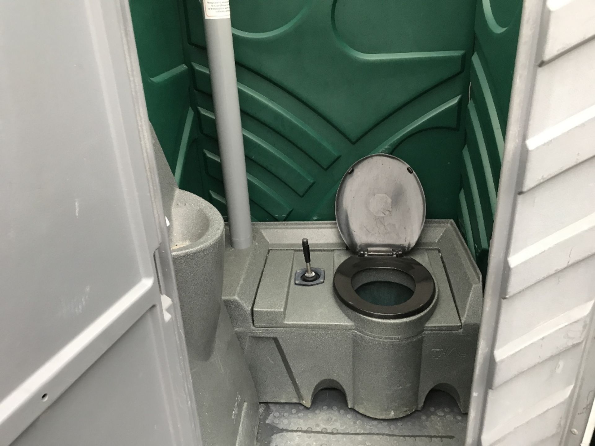 GREEN COLOURED PORTABLE EVENTS/SITE TOILET