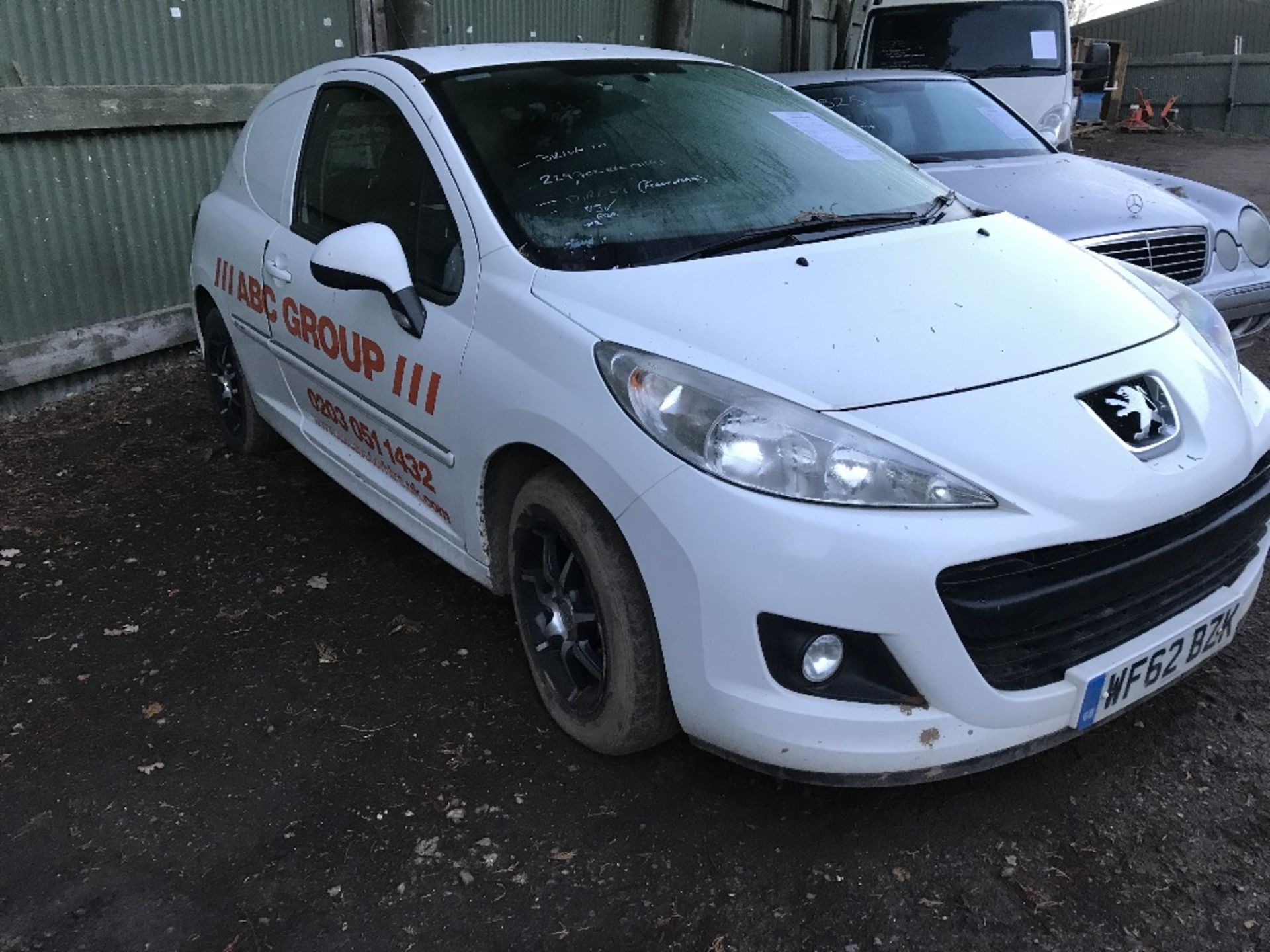 PEUGEOT 207 VAN, REG:WF62 BZK. FLEET UPDATE DUE TO CHANGE IN LONDON EMMISSION RULES FROM DVLA CHECK: - Image 2 of 7