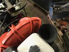 HONDA ENGINED WHEELED PATH BLOWER WHEN TESTED WAS SEEN TO RUN AND BLOW..NO VAT ON HAMMER PRICE