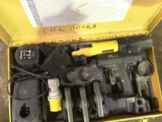 REMS BATTERY POWERED CRIMPER C/W HEADS ETC AS SHOWN IN IMAGES DIRECT FROM TRAINING SCHOOL