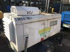 VT1 towed lighting tower. PN: 7666FC WHEN TESTED WAS SEEN TO RUN AND MAKE LIGHT, AND MAST RAISED AND