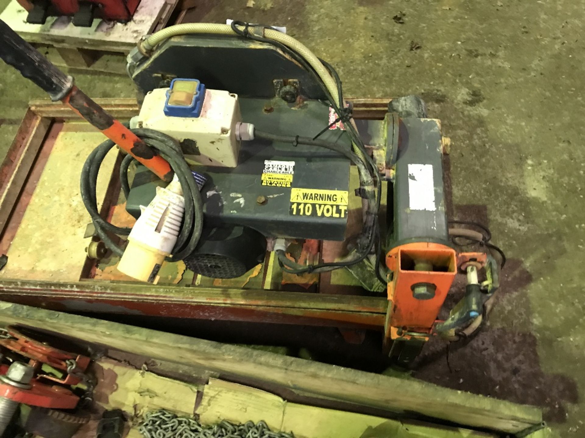 110v Slab sawbench, hire fleet update/renewal programme