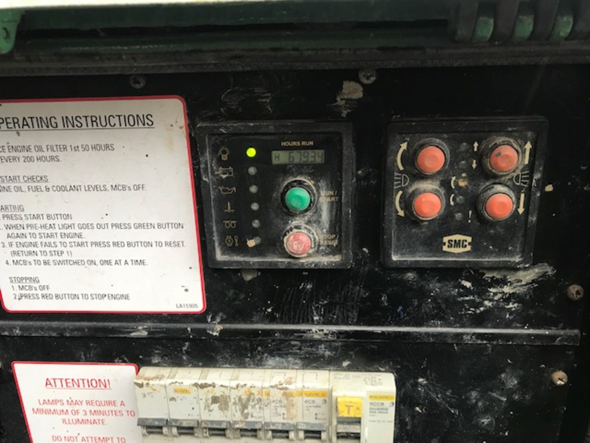 SMC TL90 TOWED LIGTING TOWER, YEAR 2007 PN:7687FC WHEN TESTED WAS SEEN TO RUN AND MAKE LIGHT, AS - Image 2 of 5