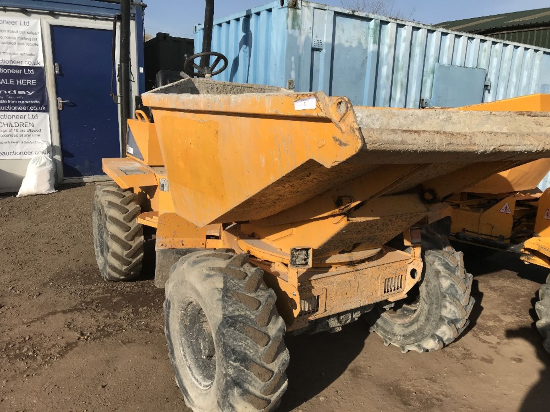 THWAITES 3 TONNE SWIVEL SKIP DUMPER, YEAR 2008 BUILD, 2629 REC HRS SN:SLCM573ZZ801B5247 WHEN