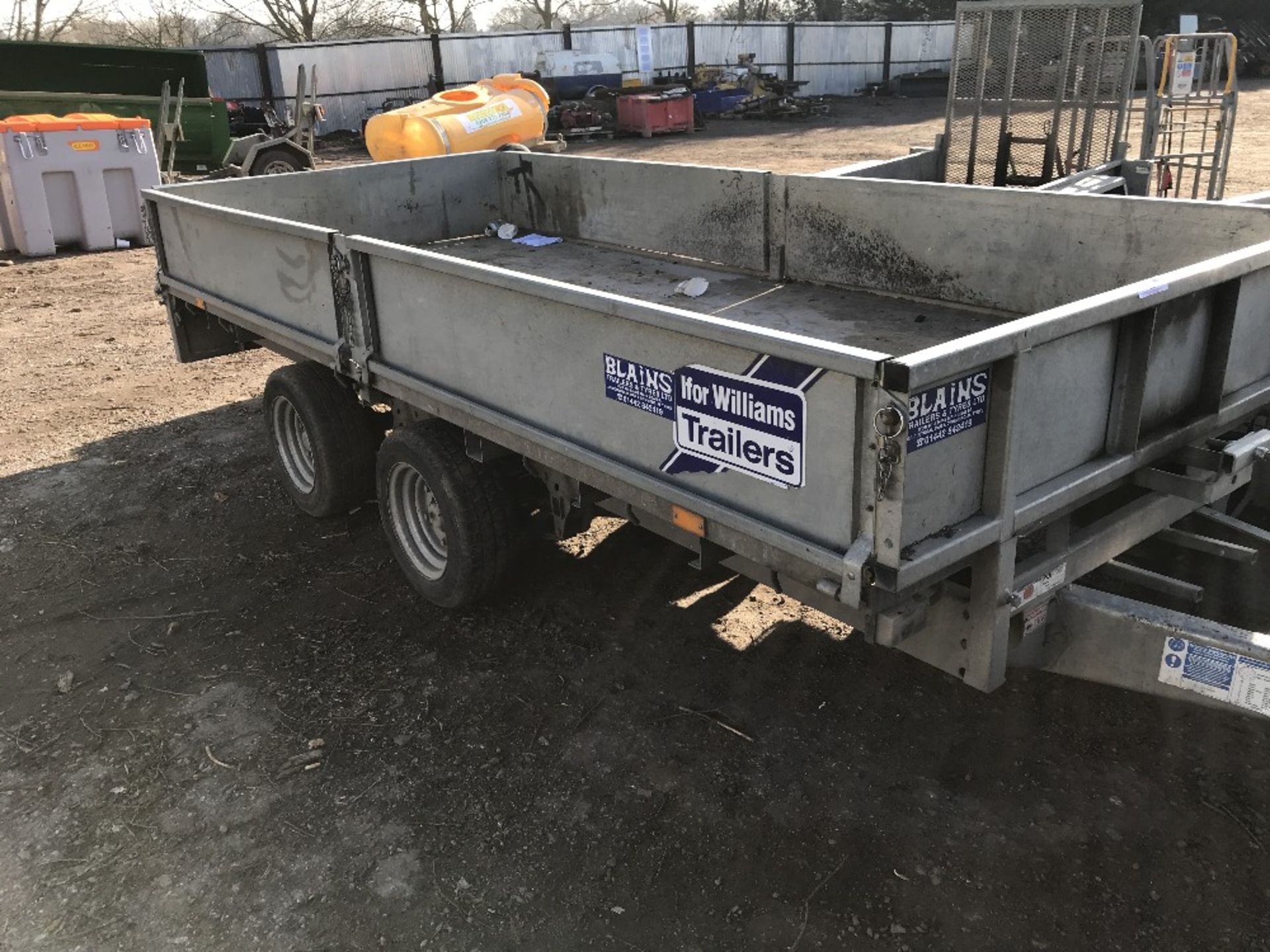 Ifor Williams LM125G drop side plant trailer, year 2012 SN:SCKD00000C5091480