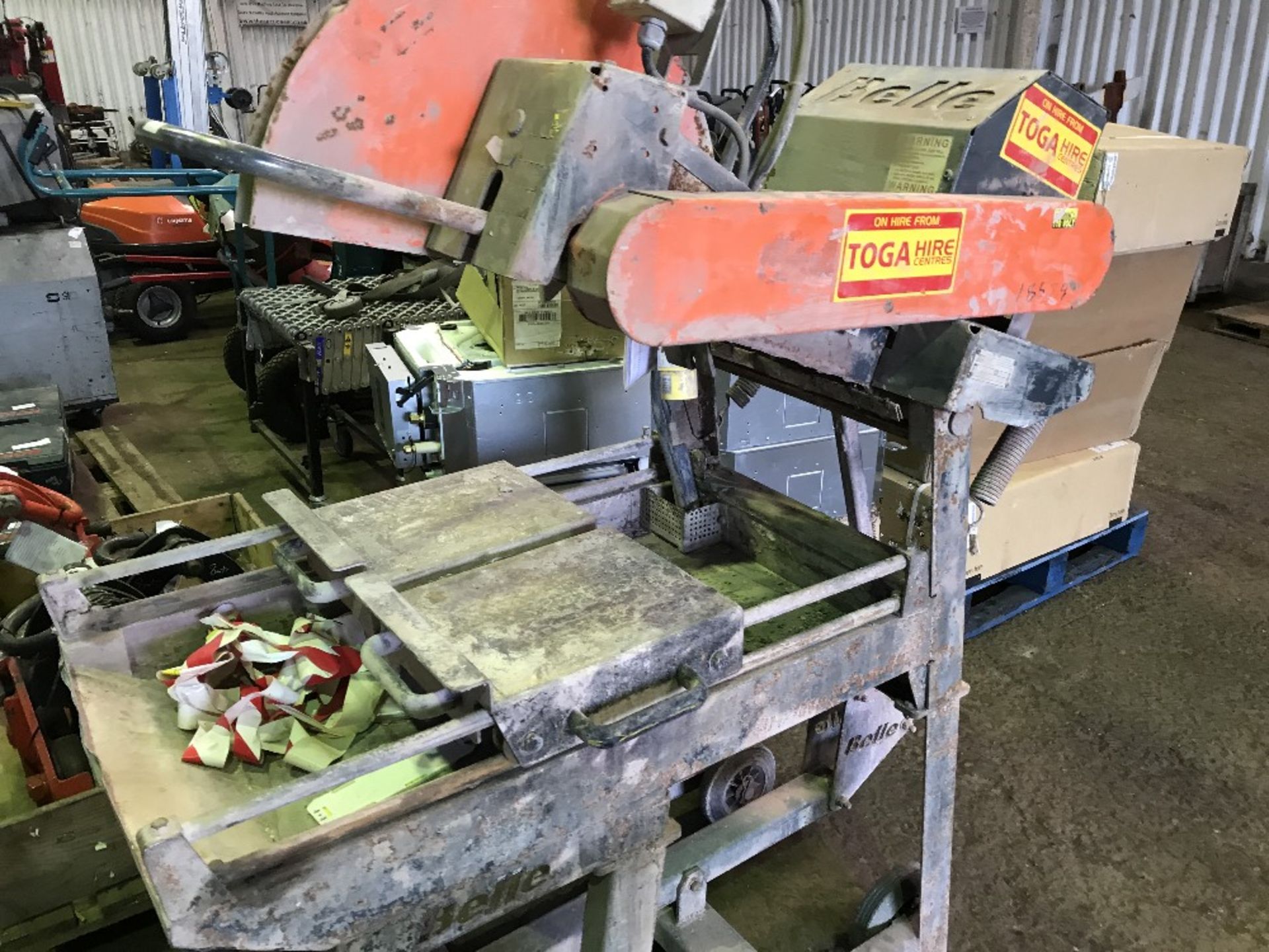 110VOLT SLAB CUTTING SAWBENCH..UNTESTED, CONDITION UNKNOWN