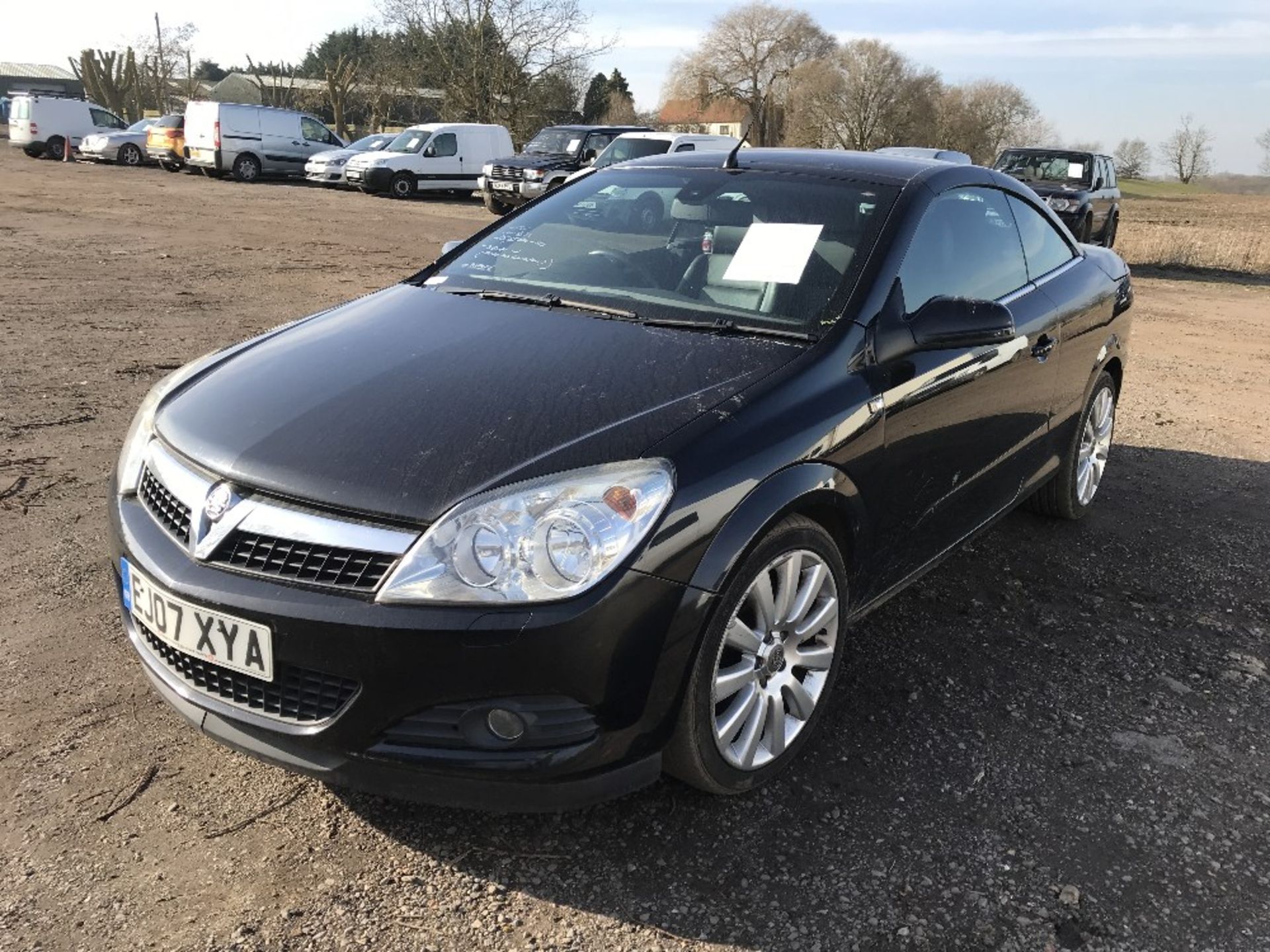 Vauxhall Astra convertable, diesel, black, 135,165 rec.miles, REG. EJ07 XYA, WITH V5 AND TEST TO 8. - Image 6 of 6