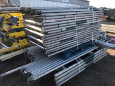 LARGE QUANTITY OF ASSORTED SINGLE AND DOUBLE WIDTH ALTO TOWER SCAFFOLD COMPONENTS AND FRAMES