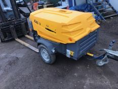 ATLAS COPCO XAS 47 COMPRESSOR YEAR 2014 BUILD