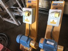 2 X SPE BEF200 FLOOR GRINDERS..CONDITION UNKNOWN, UNTESTED.