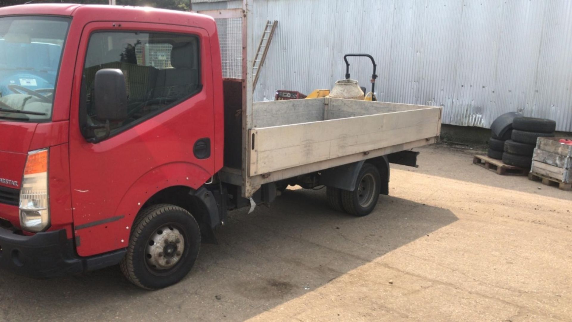 NISSAN CABSTAR DROP SIDE TRUCK REG:PY10 EHX WHEN TESTED WAS SEEN TO DRIVE, STEER AND BRAKE (ENGINE - Image 3 of 5