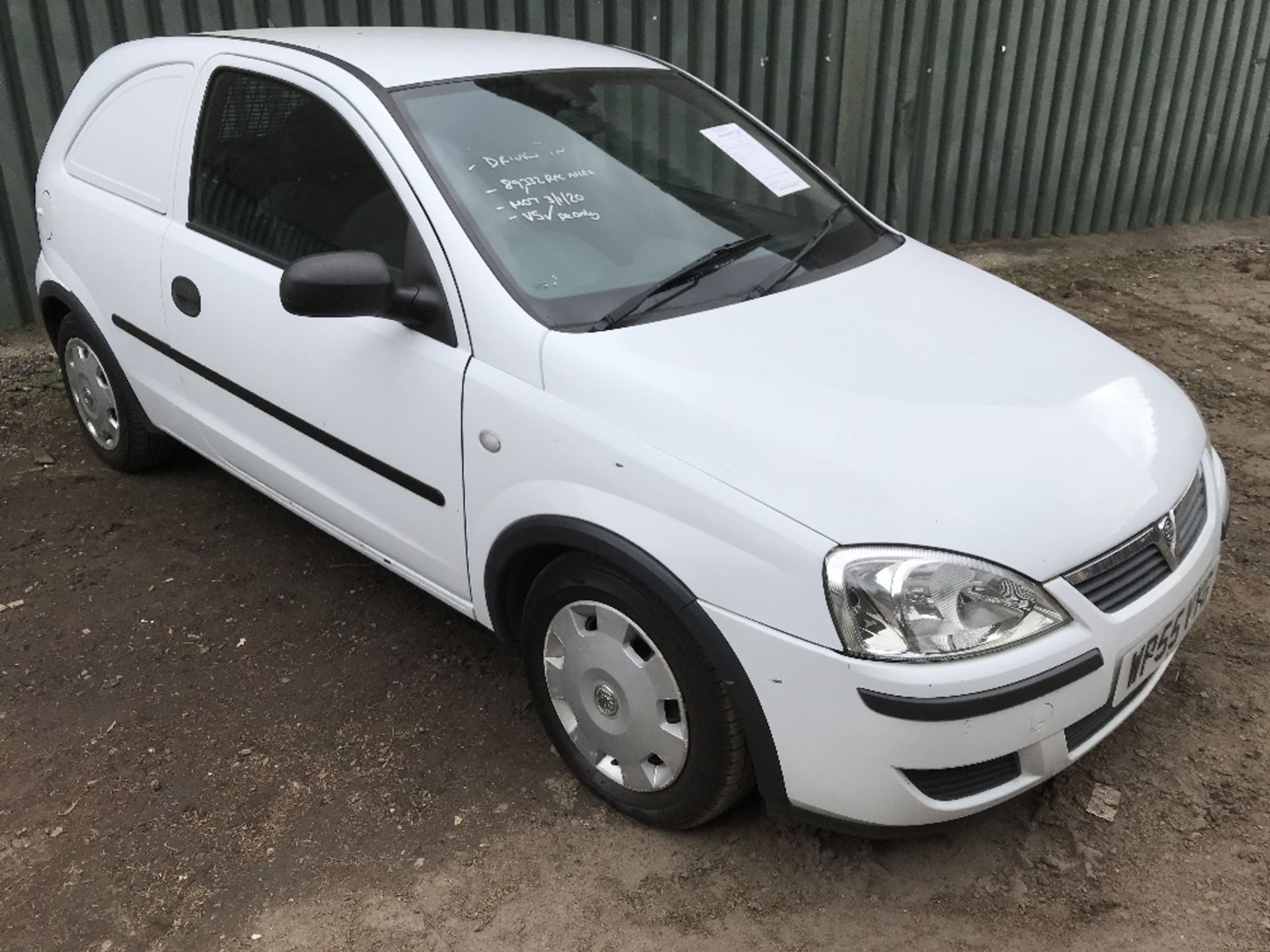 Vauxhall Corsa panel van, white, REG: WP55 VYG FIRST REG. 13.2.2006 TEST TO 3.1.2020 WITH V5 Sold - Image 3 of 6