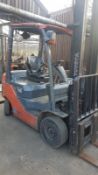 TOYOTA 8FD15 1.5TONNE DIESEL FORKLIFT, YEAR 2007 WITH SIDE SHIFT SN;8FDF18-10277 ......LOCATED IN