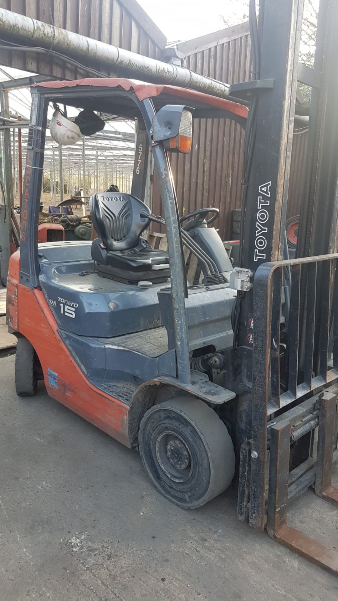 TOYOTA 8FD15 1.5TONNE DIESEL FORKLIFT, YEAR 2007 WITH SIDE SHIFT SN;8FDF18-10277 ......LOCATED IN
