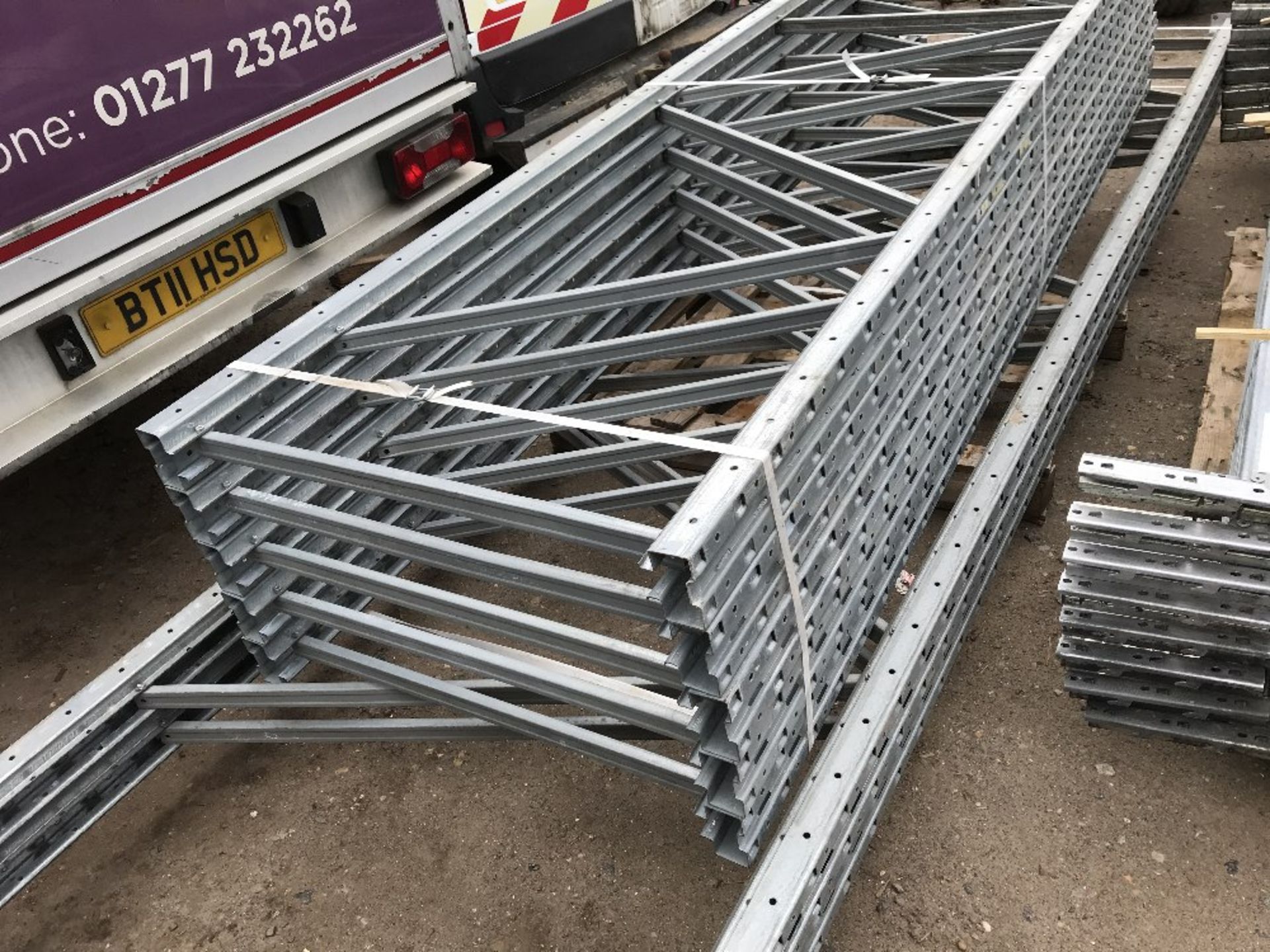 QTY OF GALVANISED PALLET RACKING 14FT AND 9FT HEIGHT APPROX Sold Under The Auctioneers Margin - Image 3 of 5