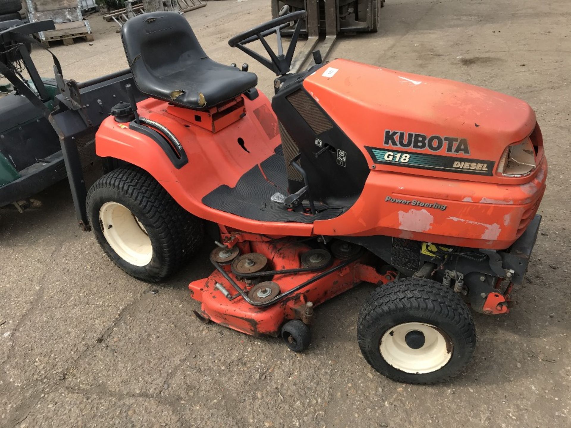 KUBOTA DIESEL RIDE ON MOWER STARTER MOTOR MISSING..UNTESTED