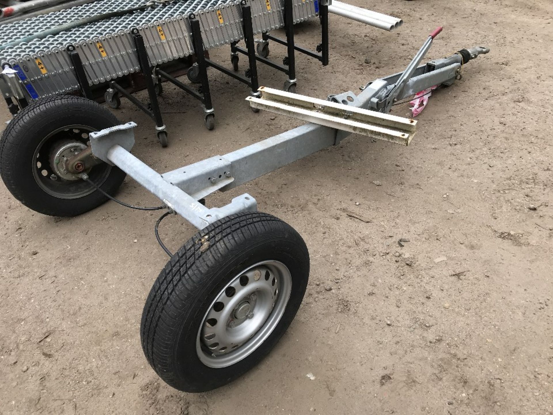 Single axle trailer chassis Sold Under The Auctioneers Margin Scheme, NO VAT Charged on the hammer