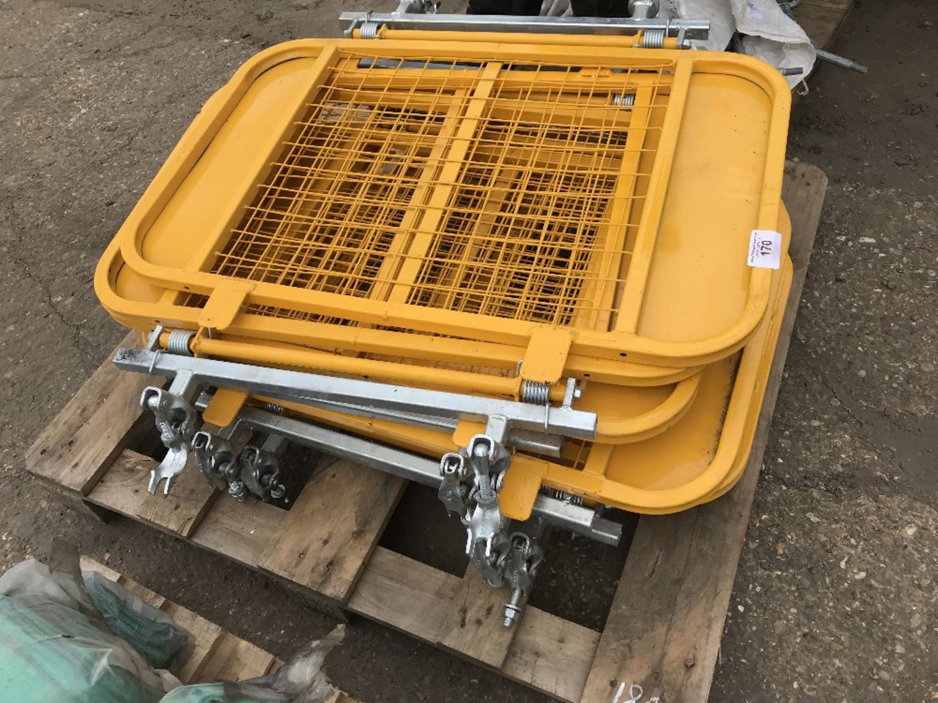 9 X SCAFFOLDING SAFETY GATES Sold Under The Auctioneers Margin Scheme, NO VAT Charged on the