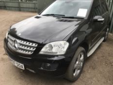 MERCEDES ML280 CDI SPORT AUTO, BLACK, REG. BP07 SOA , WITH V5. 150,770 REC.MILES. Sold Under The