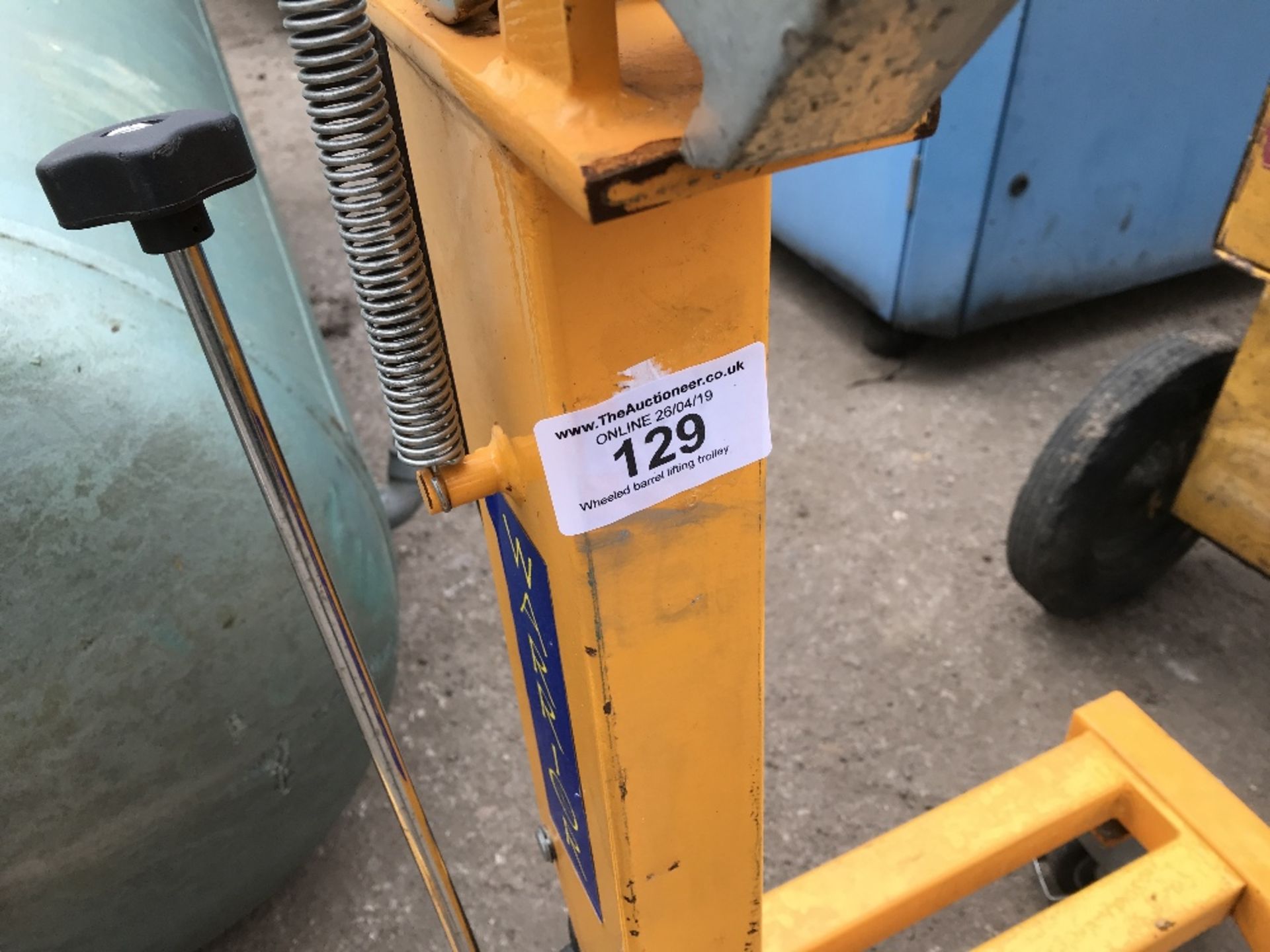 Wheeled barrel lifting trolley Sold Under The Auctioneers Margin Scheme, NO VAT Charged on the - Image 2 of 2