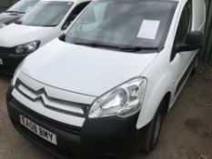 Citroen Berlingo panel van, white, reg. EA58 BMY. TEST TO 12.12.2019. FIRST REG. DEC.2008 WITH V5