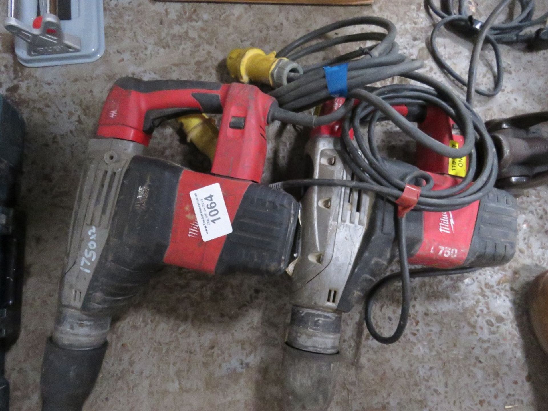 2X MILWAUKEE 110VOLT BREAKER DRILLS - Image 2 of 3