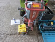 HILTI TE3000 AVR UPRIGHT BREAKER ON TROLLEY COMPLETE WITH TRANSFORMER