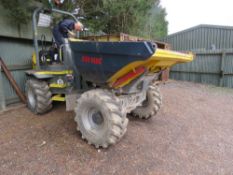 WACKER NEUSON DW60 SWIVEL SKIP 6 TONNE DUMPER, YEAR 2015. REG:MX15 LVF (LOG BOOK TO APPLY FOR)