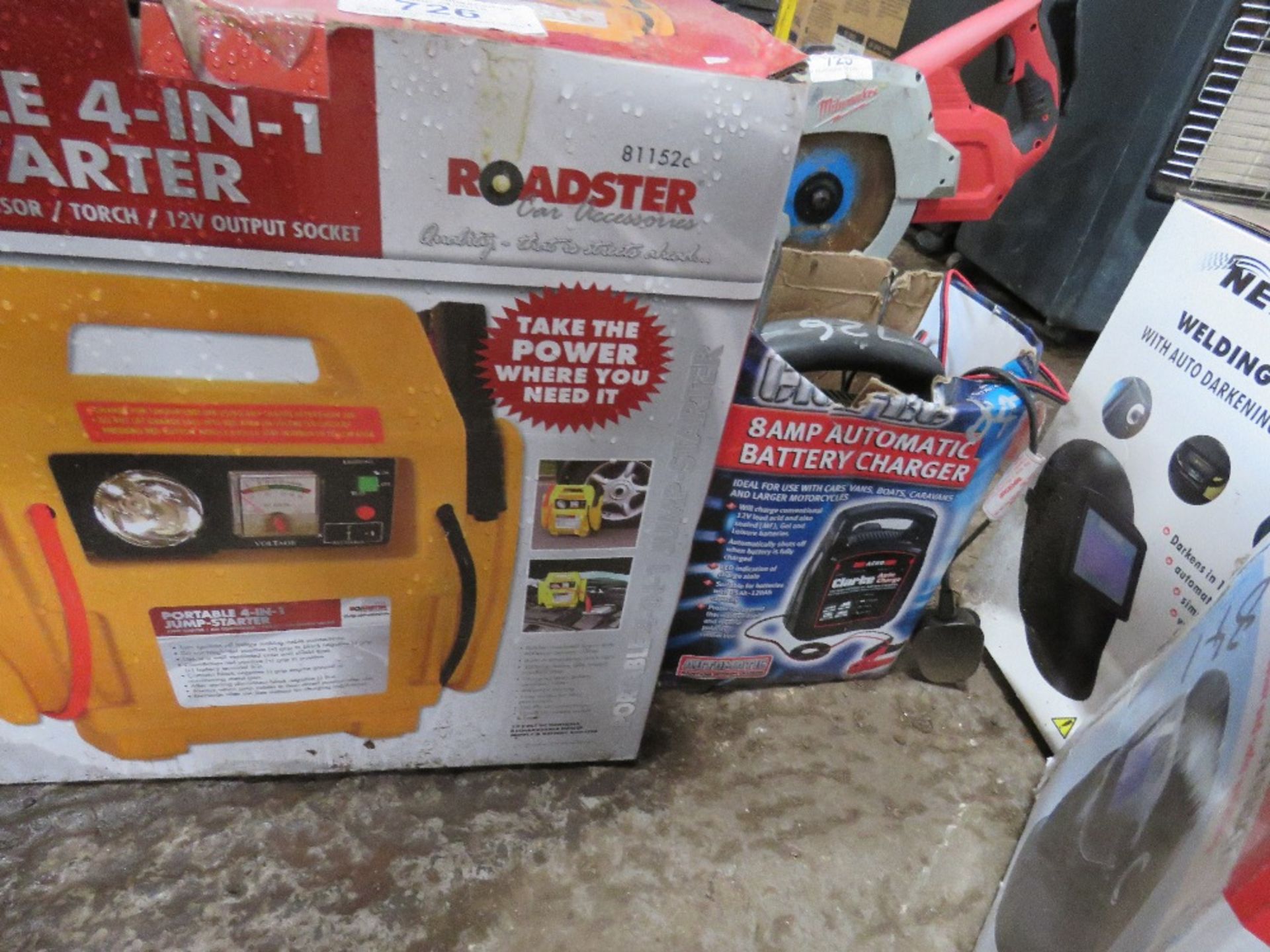 JUMP STARTER AND BATTERY CHARGER