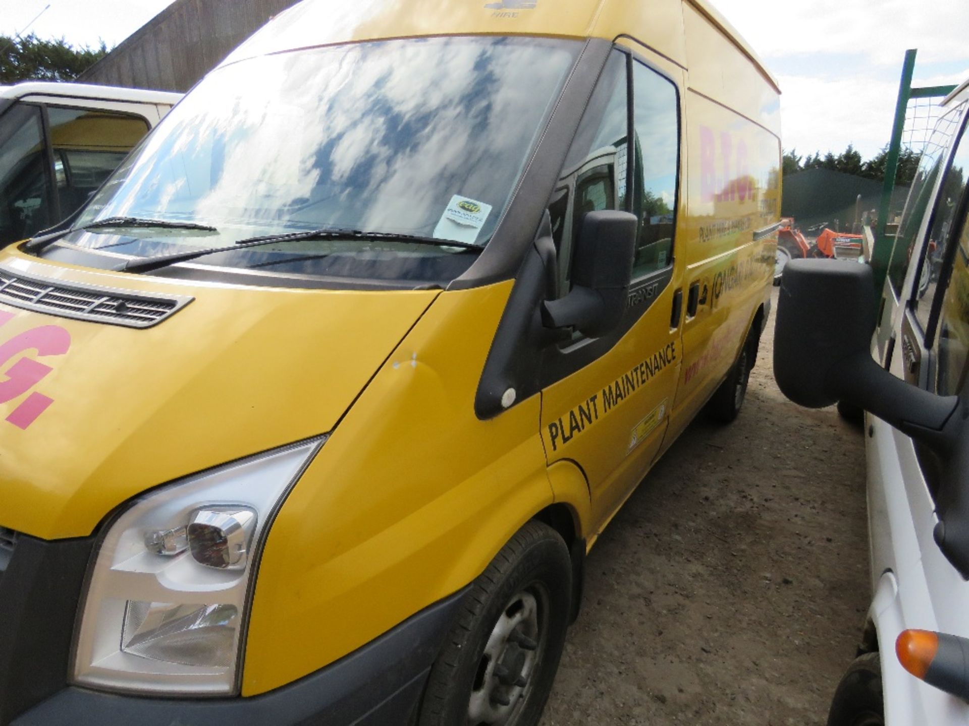 Ford Transit 125T350 fitter's van c/w racking and vice, reg. EF62 CVO, 144,693 rec.miles, test to - Image 2 of 5