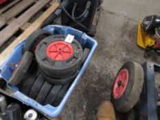 BOX OF SMALL SIZED WHEELS