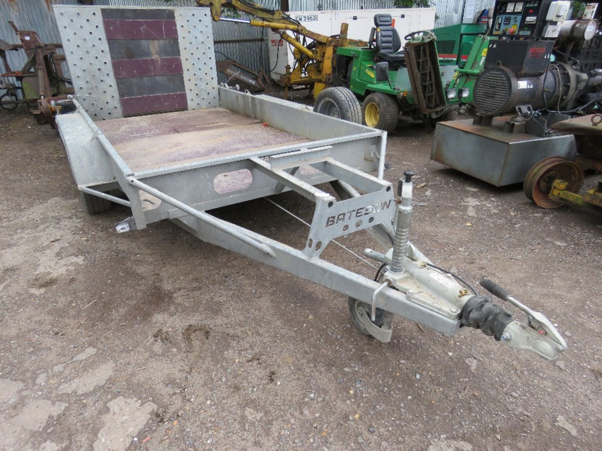 BATESON 3500KG RATED HEAVY DUTY PLANT TRAILER, INTERNAL SIZE 5.5FT X 9FT 6" APPROX - Image 3 of 8