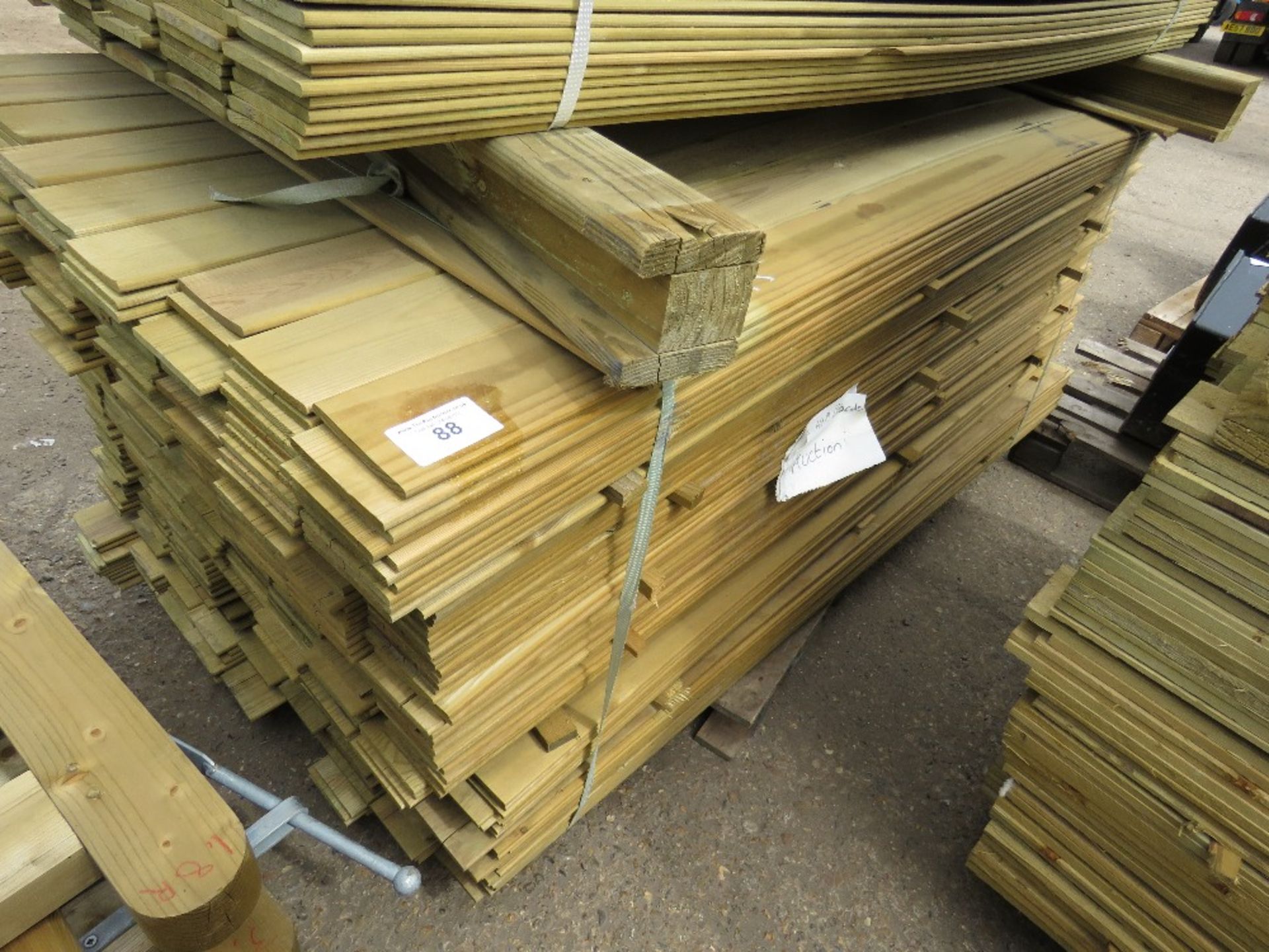 2 X LARGE PACKS OF 1.75M LENGTH MACHINED TIMBER CLADDING SLATS - Image 3 of 4