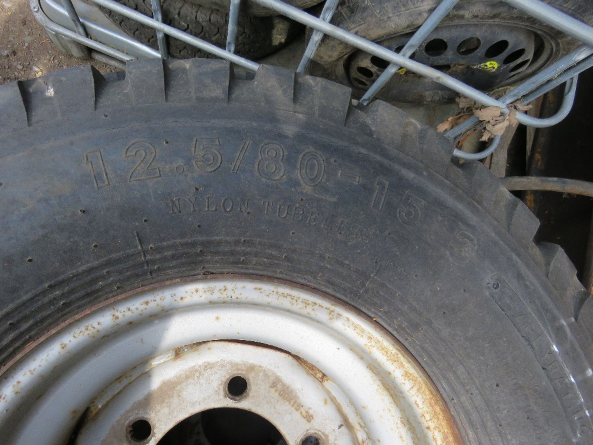 2no. 12.5/80-15.3 wheels and tyres - Image 3 of 3