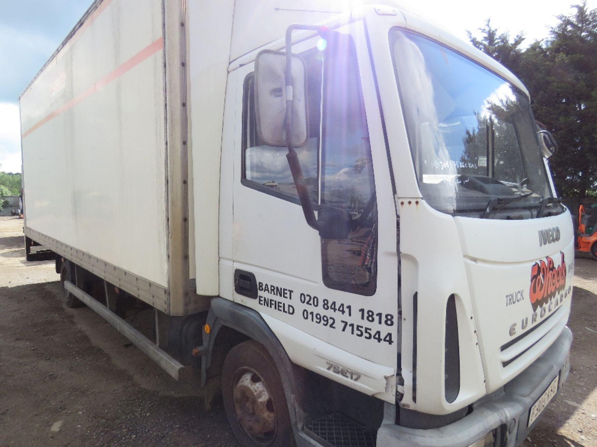 Iveco 75E17 Euro Cargo 7.5tonne box lorry with tail lift, reg. FJ05 WYG 308,575 REC KMS, WITH V5 - Image 4 of 6