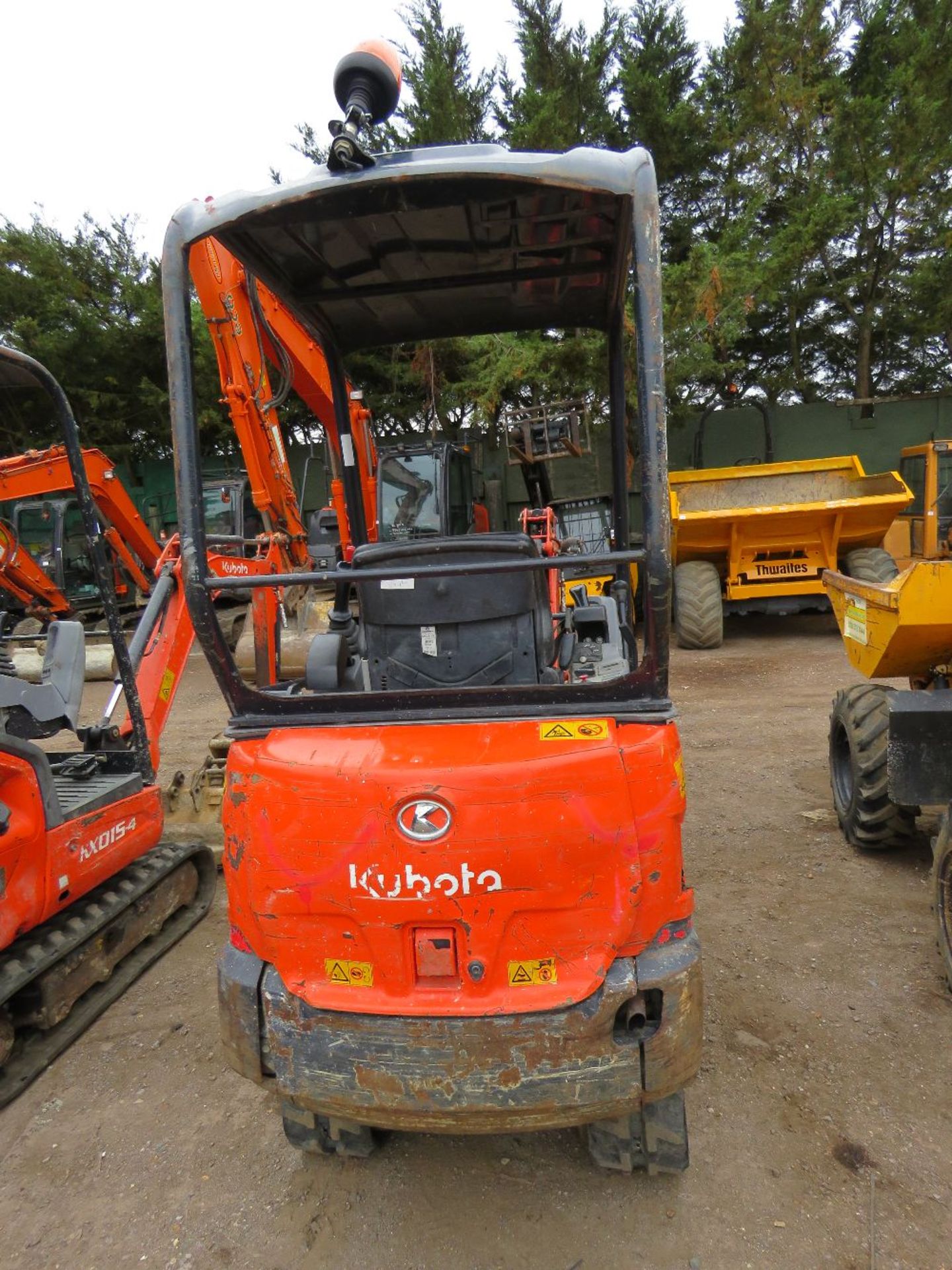 KUBOTA KX015-4 1.5TONNE MINI DIGGER, YEAR 2015 BUILD. SUPPLIED WITH 2 X BUCKETS AS SHOWN, QUICK - Image 3 of 13