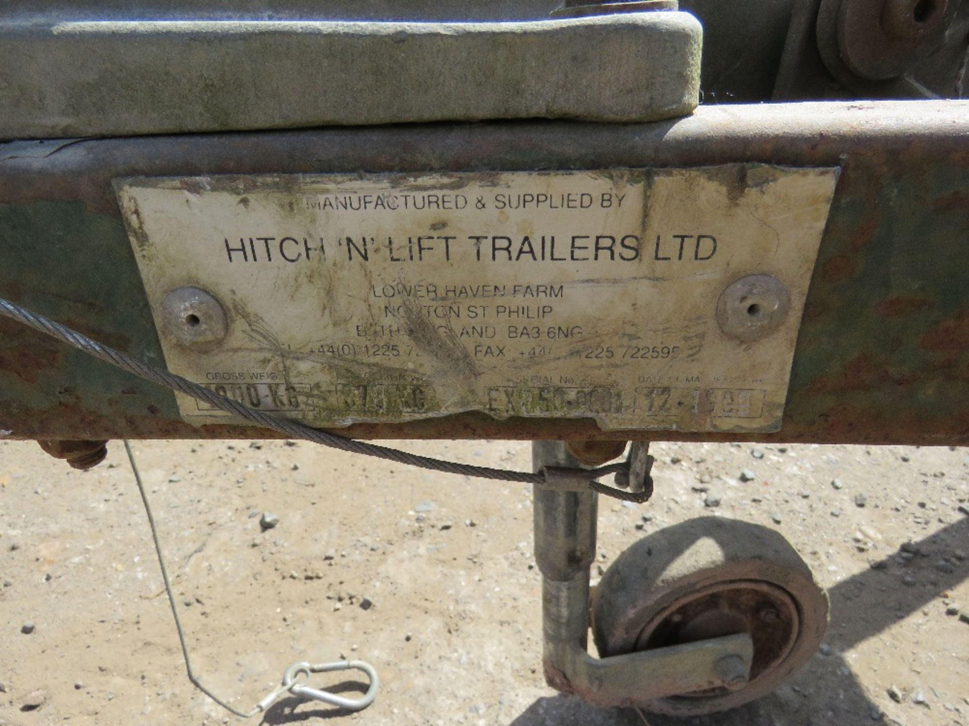 HITCH AND LIFT SINGLE AXLED COILED PIPE TRAILER - Image 2 of 4