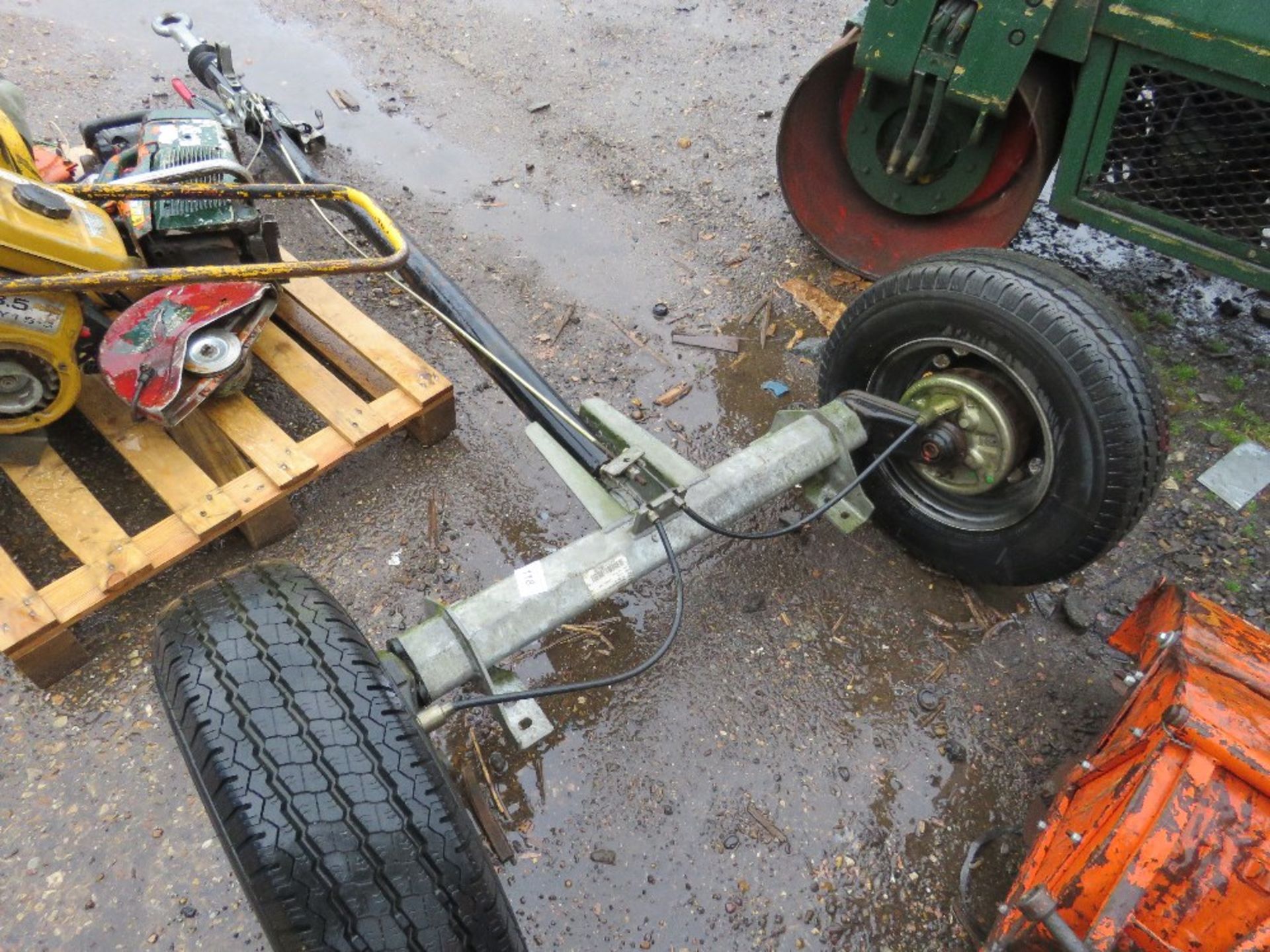 ALKO SINGLE AXLE TRAILER CHASSIS WITH RING HITCH