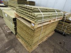 2 X PALLETS OF FENCING SCREEN PANELS, MAINLY 1.85M X 0.9METRE