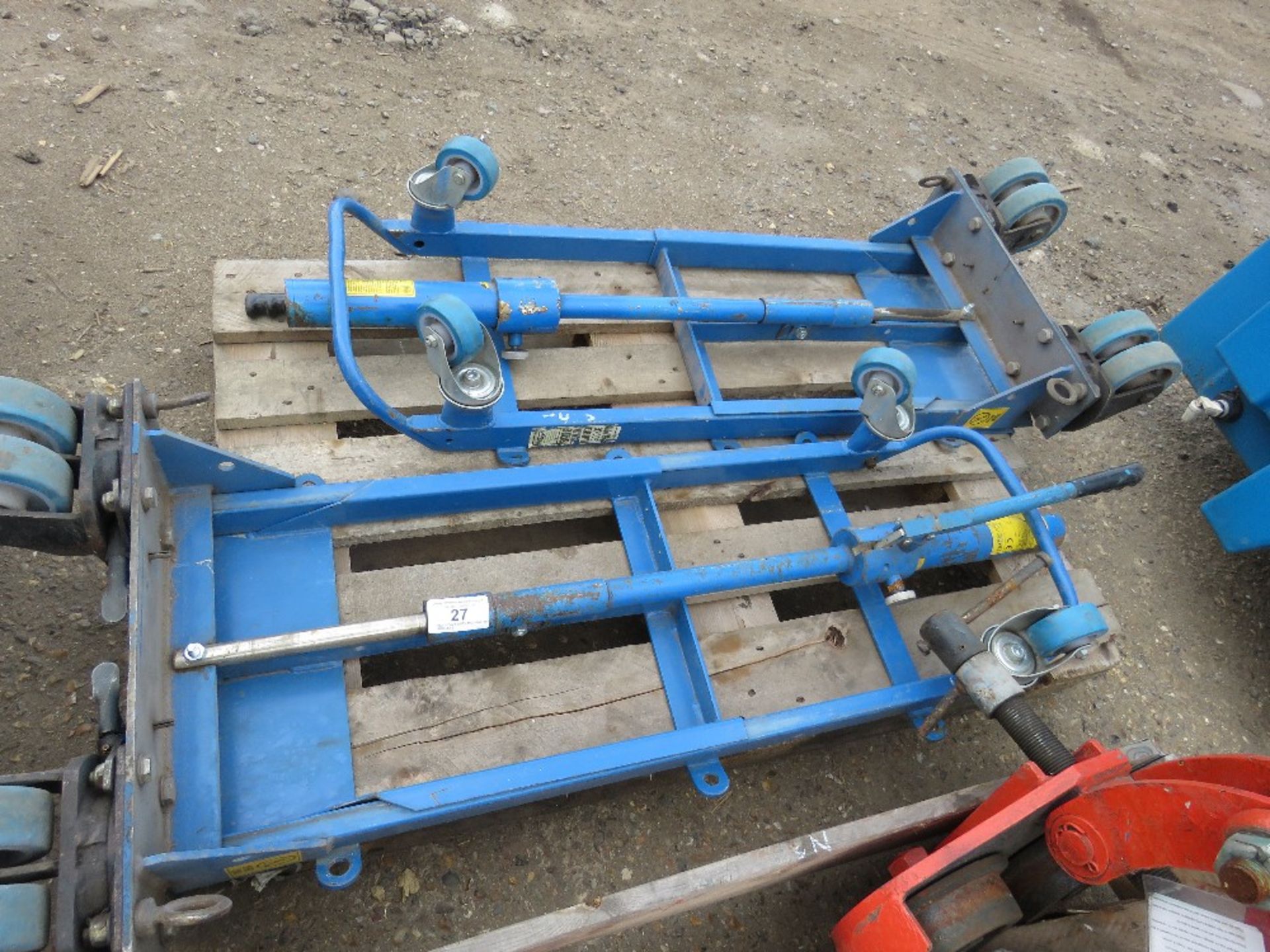2NO. HEAVY DUTY MACHINE MOVING TROLLEYS - Image 2 of 2