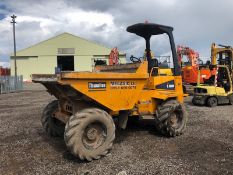 2014 THWAITES 6 TONNE STRAIGHT TIP DUMPER, SN: C7153, RECORDED HOURS: 1390 WHEN TESTED WAS SEEN TO