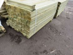 PACK OF FEATHER EDGE TIMBER CLADDING, 1.65M LENGTH X 10CM WIDTH