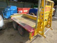 Ifor Williams mini digger trailer c/w full width ramp PN:MRT33 YEAR 2011 SN:SCK600000B0596155