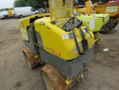 WACKER NEUSON RTSC3 DOUBLE DRUM TRENCH ROLLER YEAR 2007 PN: 5864FC WHEN TESTED WAS SEEN TO DRIVE AND