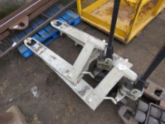 2 X CROWN PALLET TRUCKS, EX COMPANY LIQUIDATION